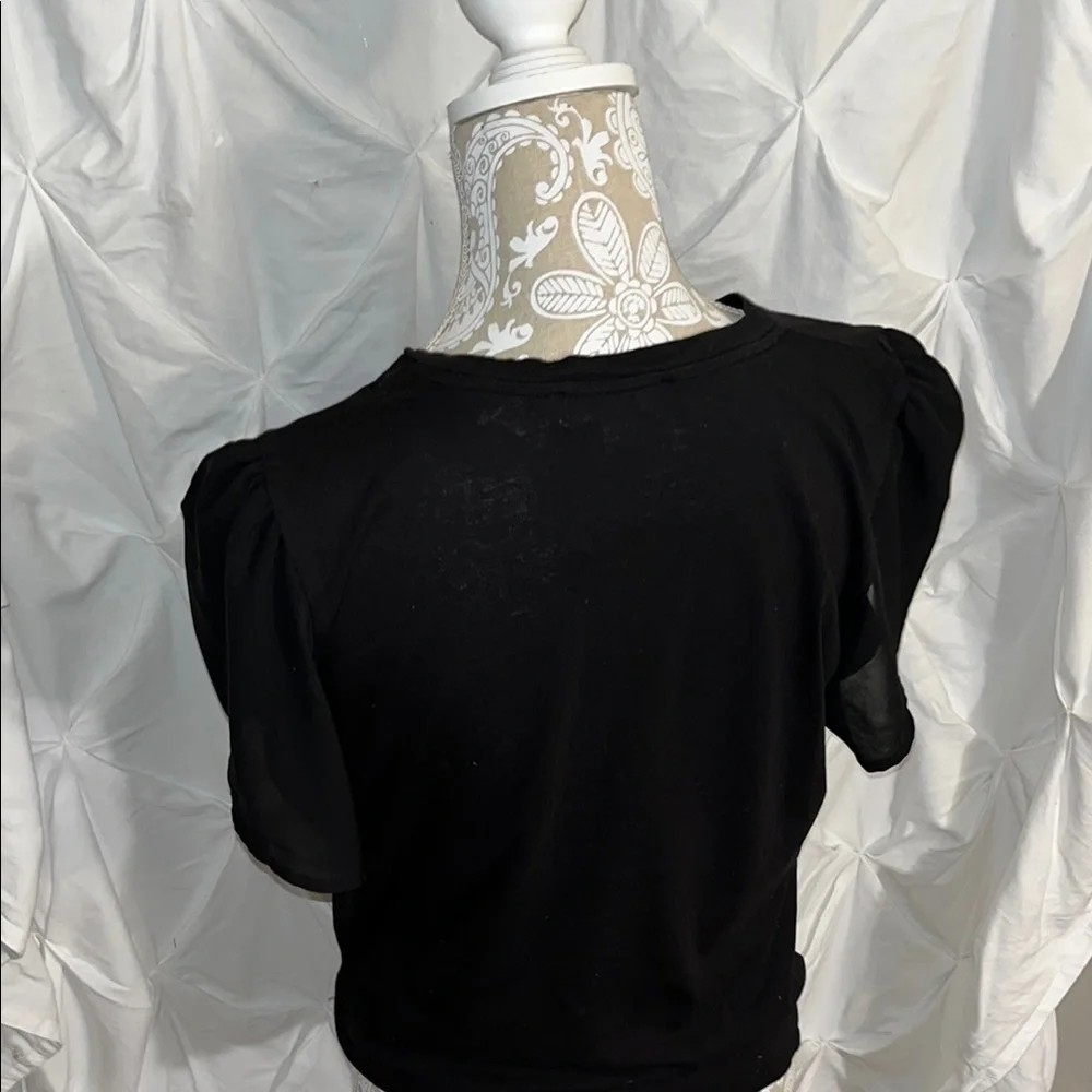 Michael Kors Black Crew Neck Tee - Picture 9 of 10